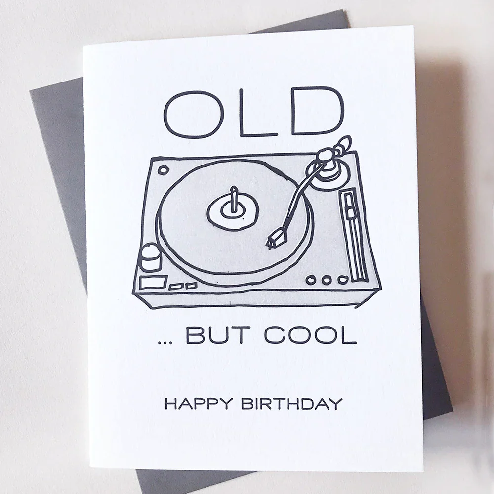 Old But Cool (record player) Card - Image 3