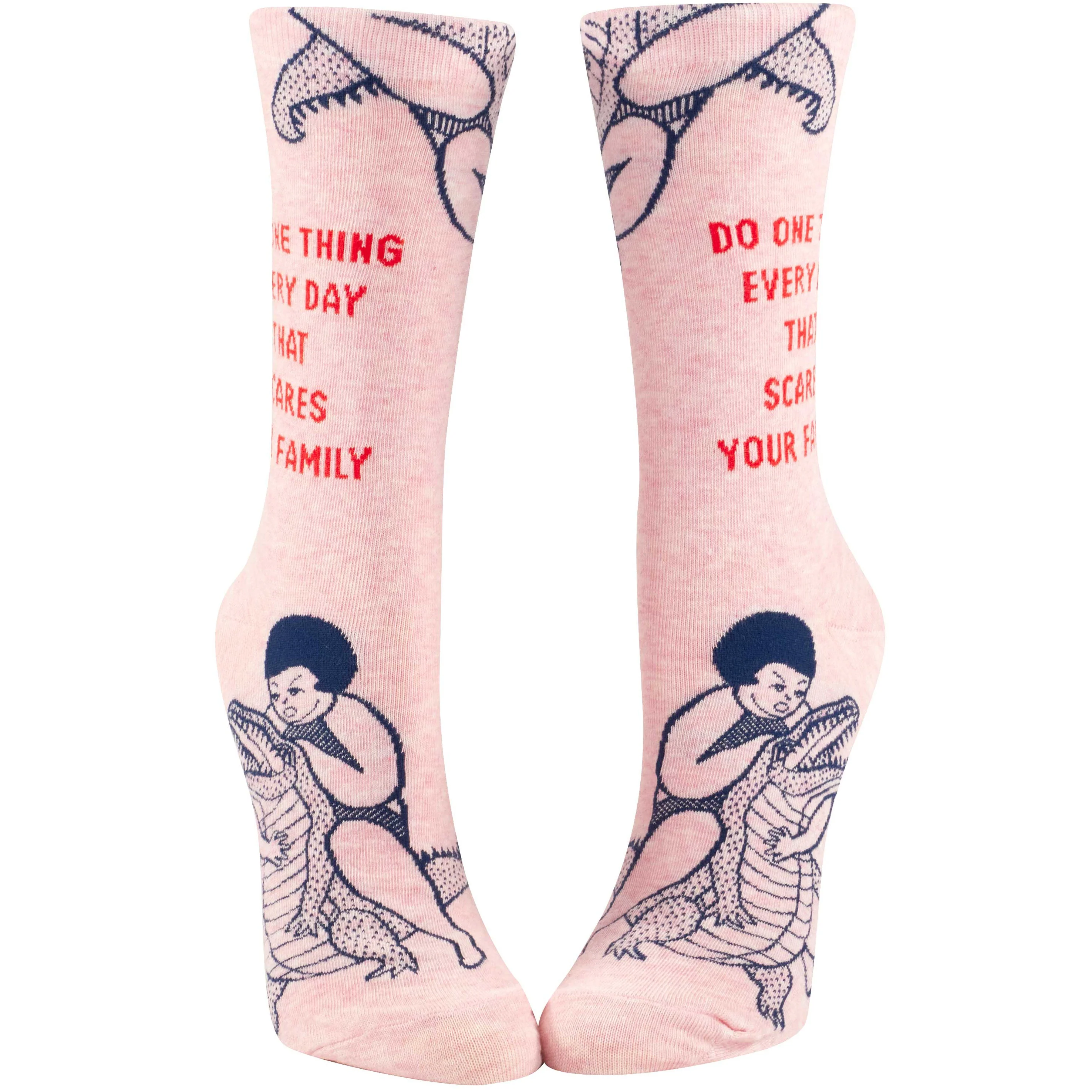 One Thing That Scares Your Family Women's Crew Socks - Image 2
