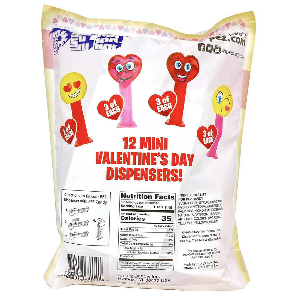 Pez Valentine Party Bag - 12pcs - Image 2