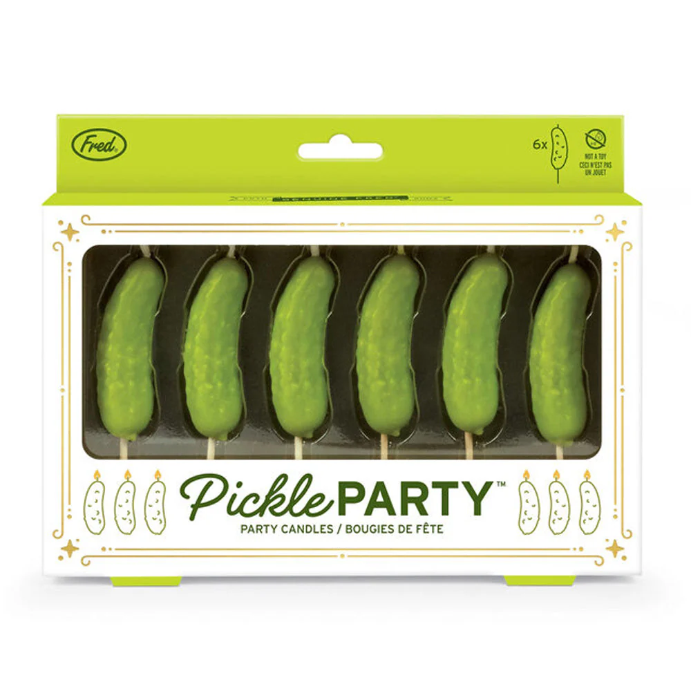 Pickle Party Candles - Set of 6