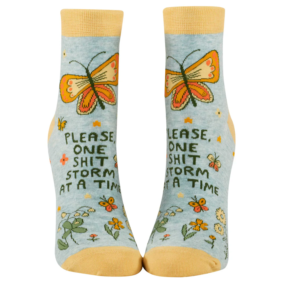Please, One Shit Storm At A Time Women's Ankle Socks