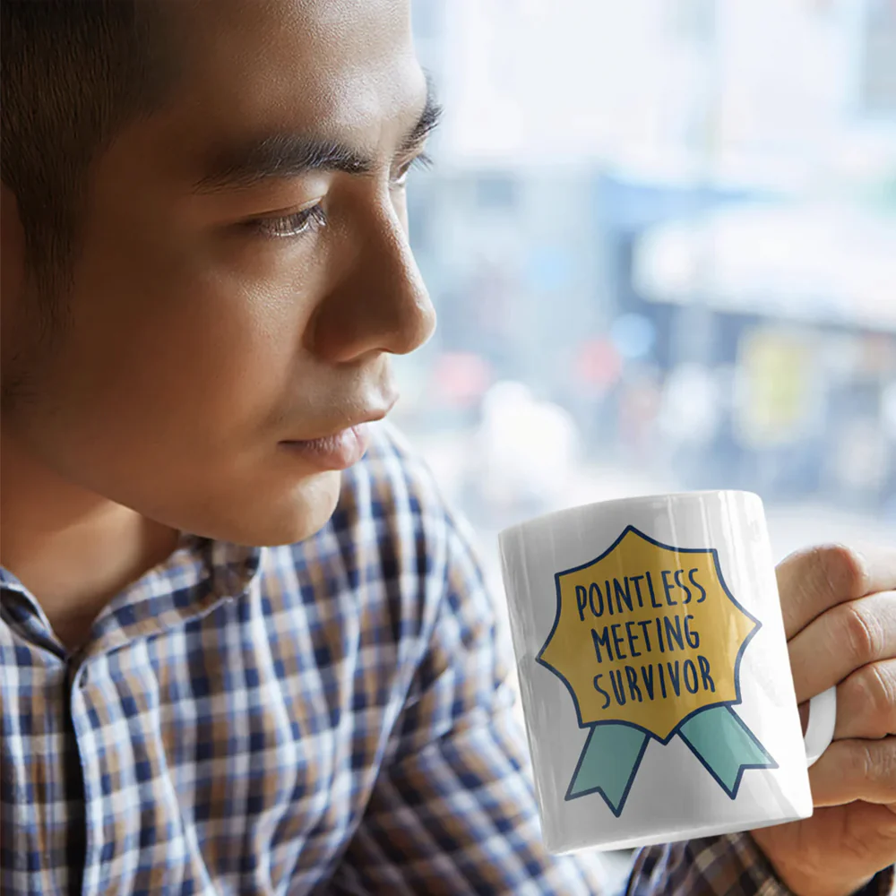 Pointless Meeting Survivor Mug - Image 2