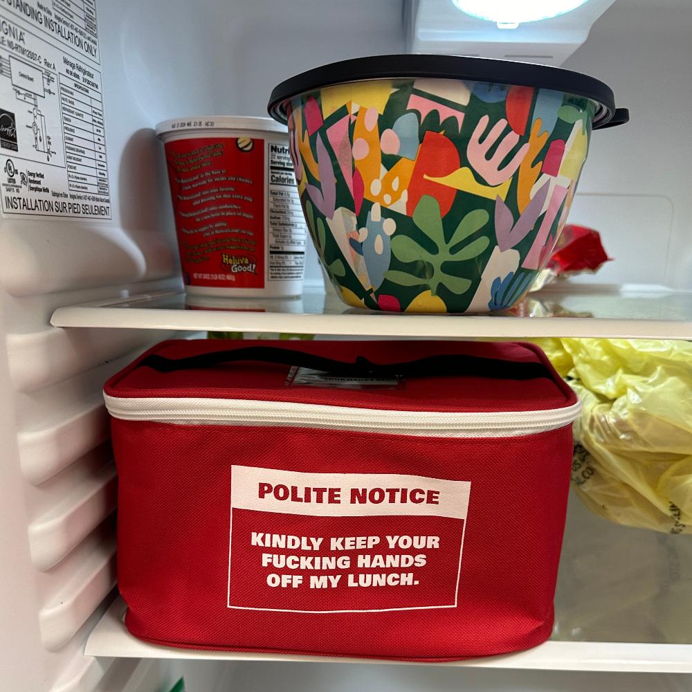 Polite Fucking Notice Lunch Bag - Image 2