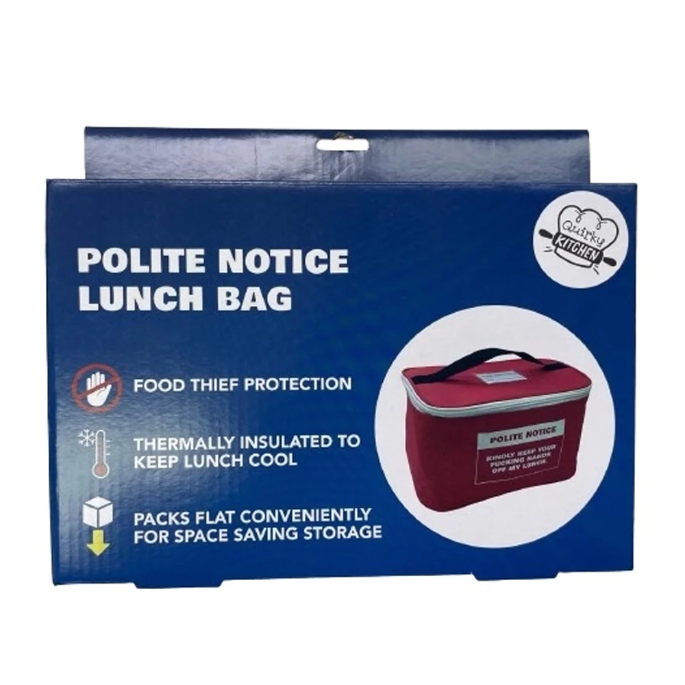 Polite Fucking Notice Lunch Bag - Image 4