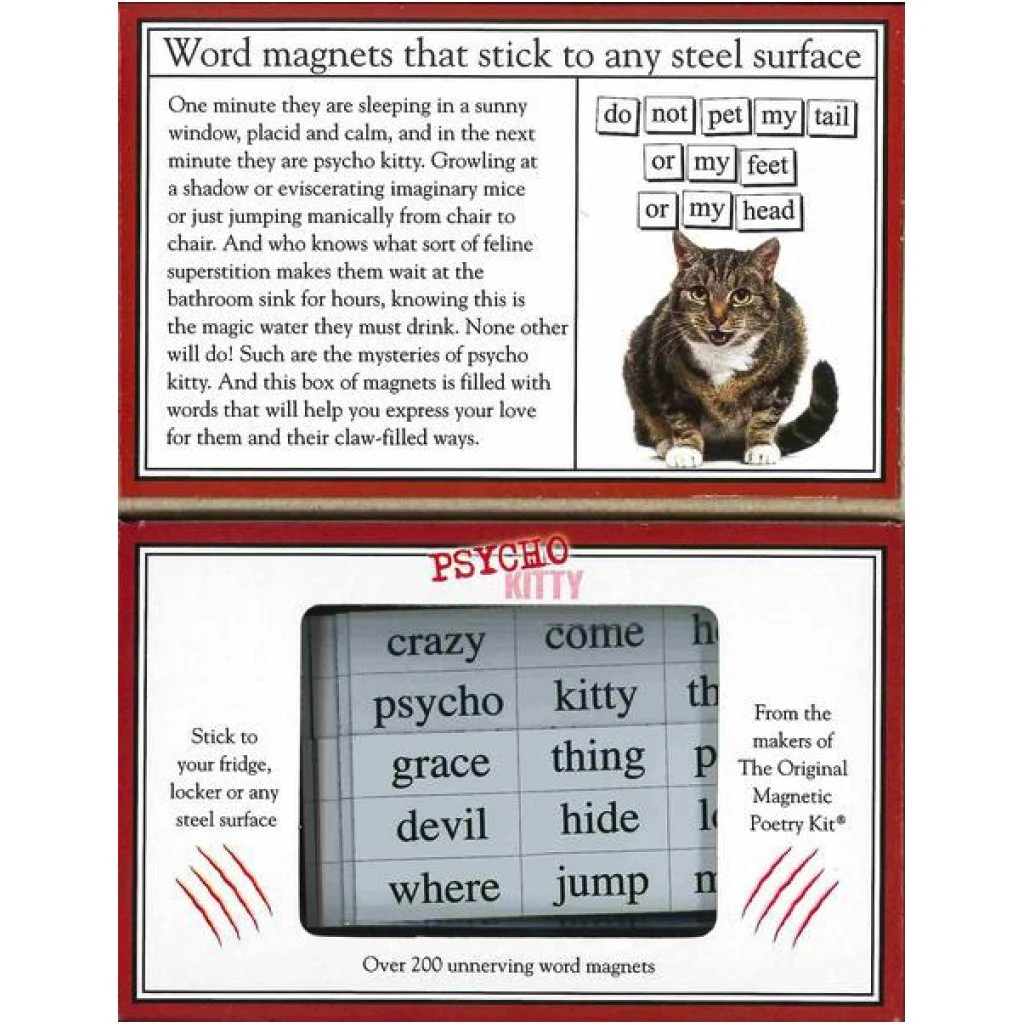 Psycho Kitty PMS Magnetic Poetry - Image 2