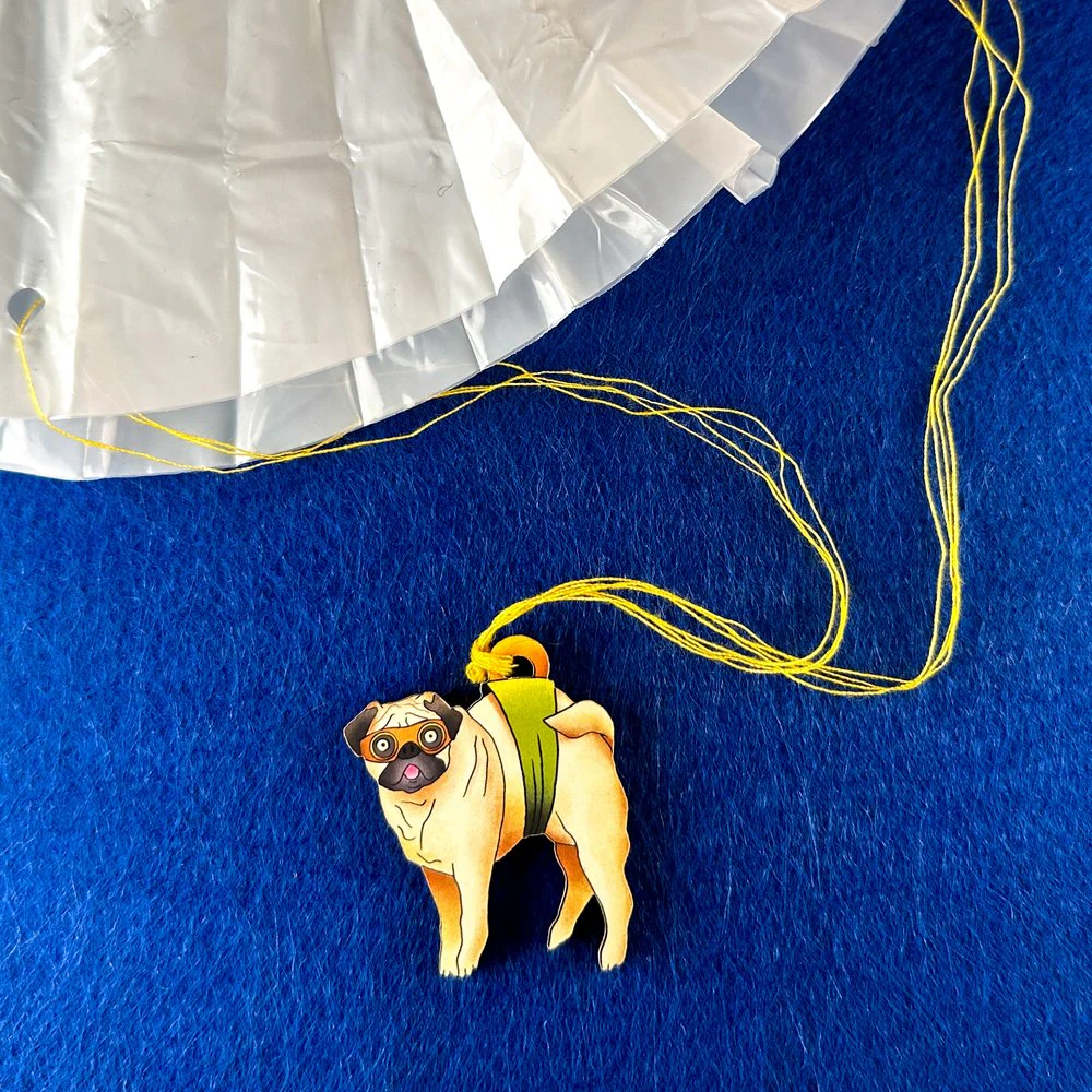 Pugs from Above Parachute Toy - Image 2