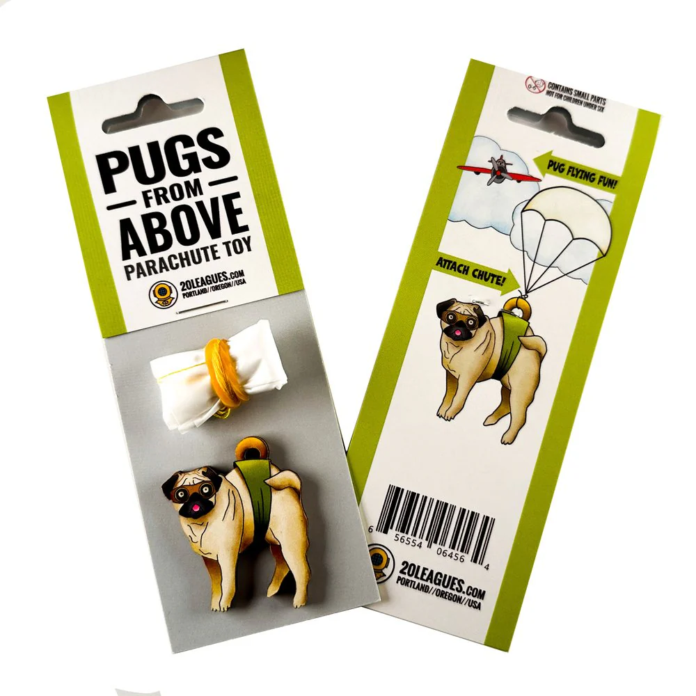 Pugs from Above Parachute Toy - Image 3