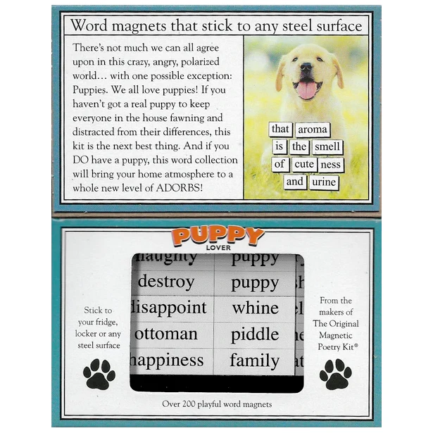 Puppy Lover Magnetic Poetry - Image 2