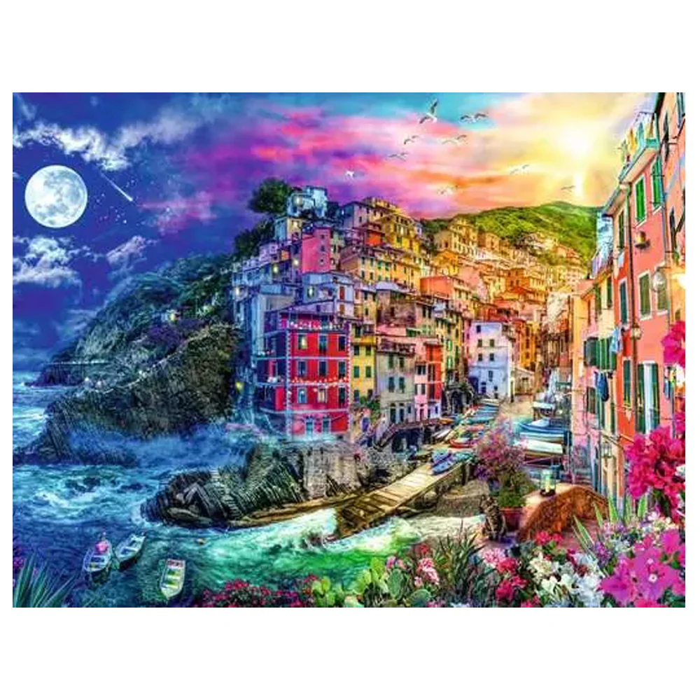 Ravensburger Colorful Cinque Terre 2000 Pc Puzzle - Image 2