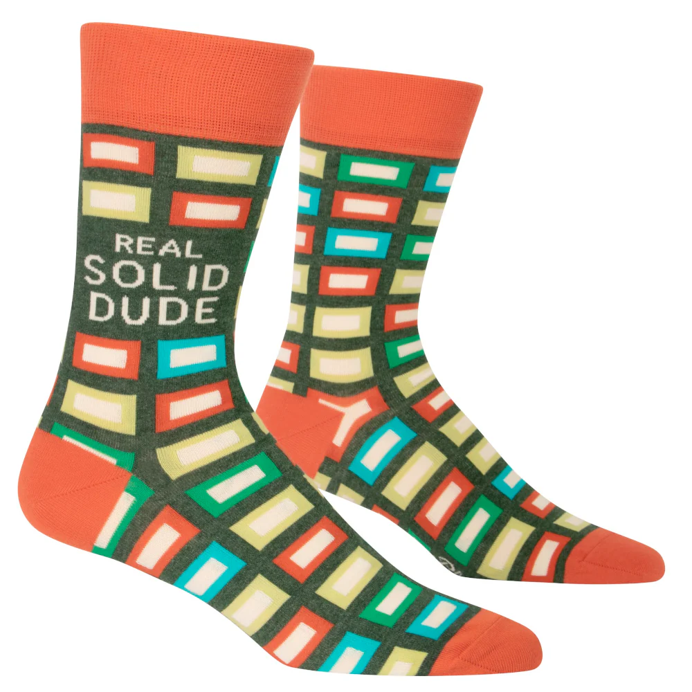 Real Solid Dude Men's Crew Socks