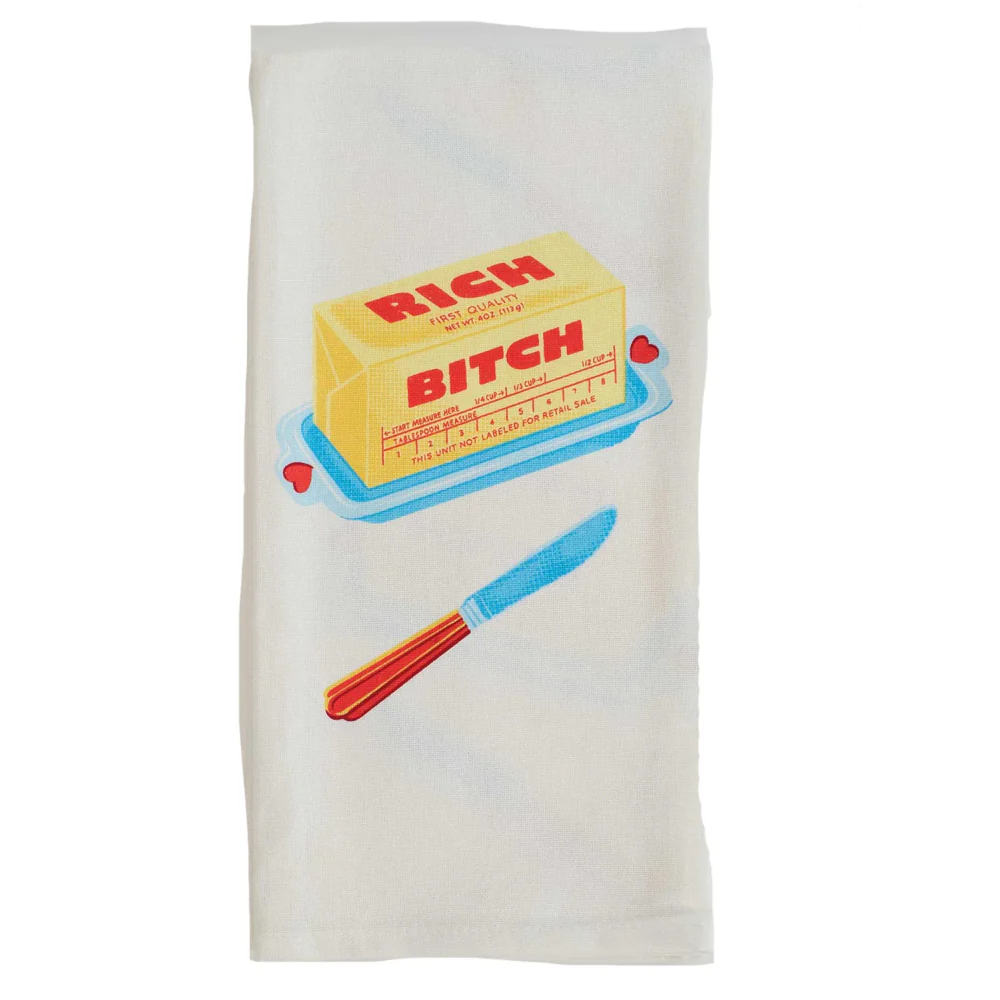 Rich Bitch Dish Towel