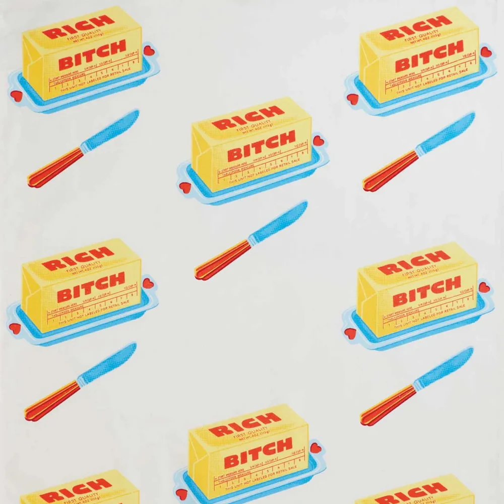 Rich Bitch Dish Towel - Image 2