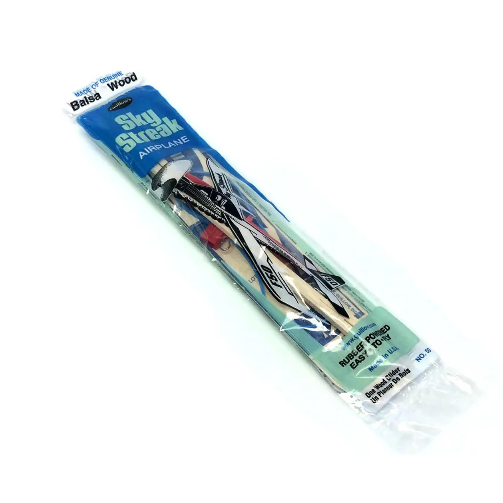 Rubber Band Powered Sky Streak Airplane USA - Image 2