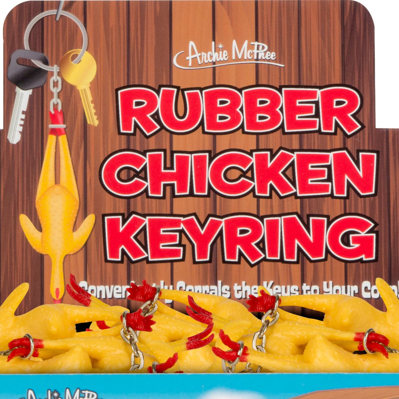 Rubber Chicken Keychain - Image 2