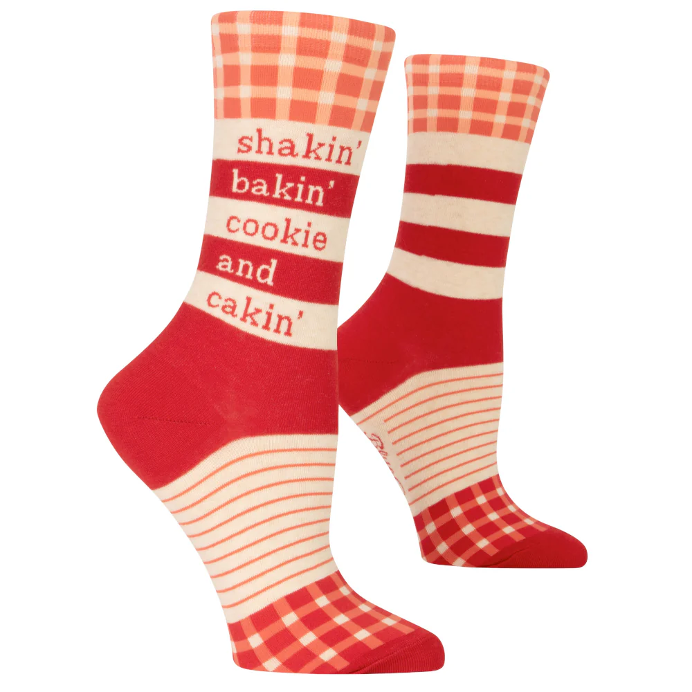 Shakin', Bakin', Cookie, & Cakin' Women's Crew Socks