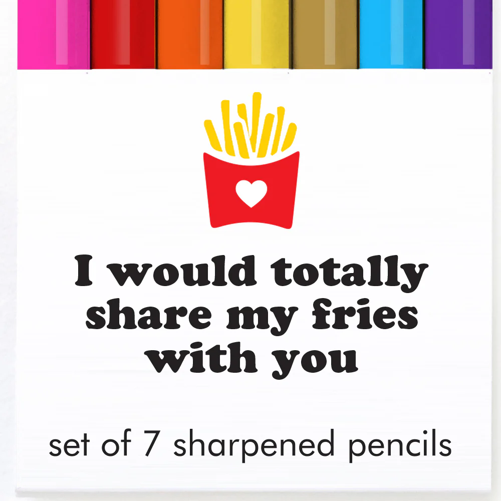 Share My Fries Pencil Set - Image 2