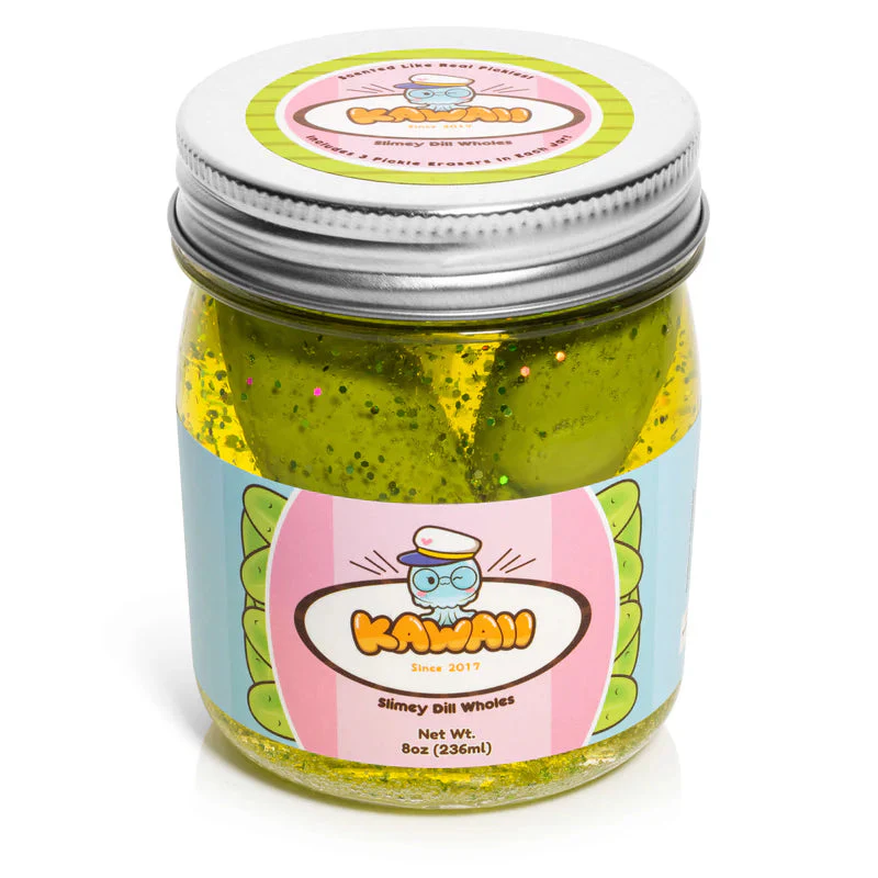 Shimmery Pickle Clear Slime by Kawaii Slime - Image 2