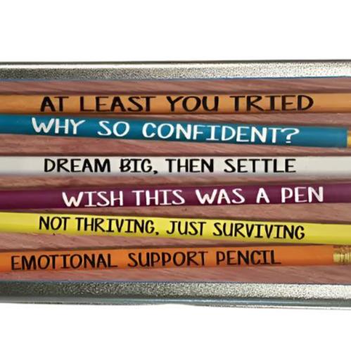 Snarky Pencils set of 6 in a Tin - Image 2