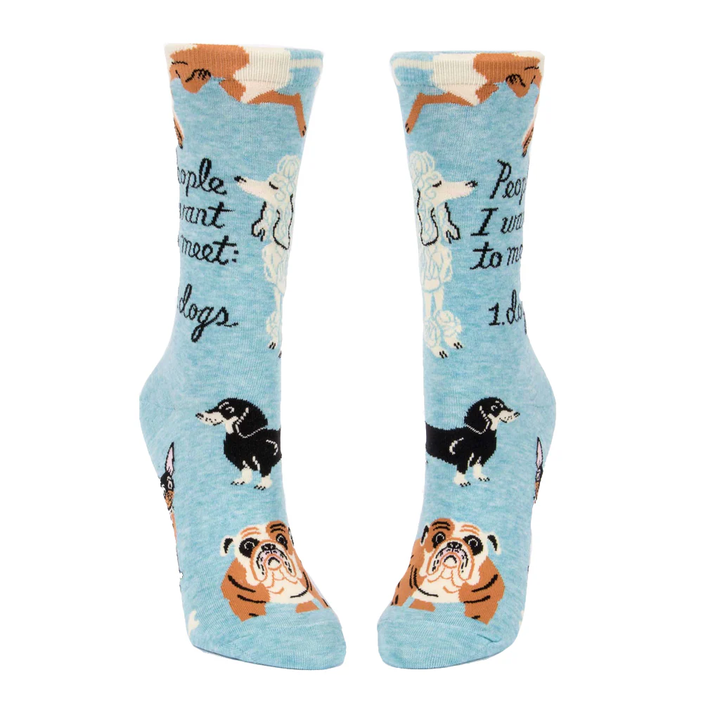 Women's Socks:  People to Meet... Dogs - Image 2