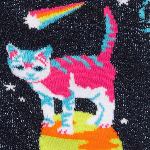 Space Cats Women's Crew Socks - Image 2