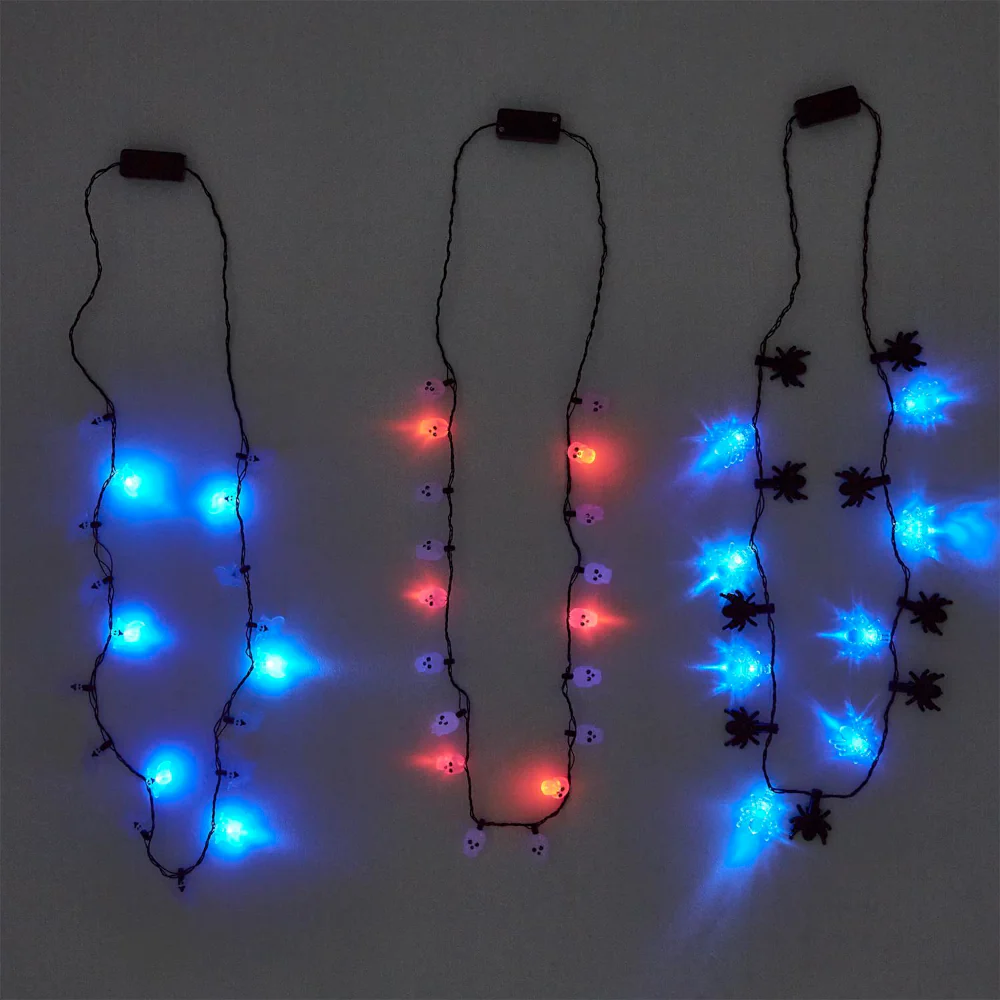Spooktacular Light up Necklace - 1 random style - Image 2