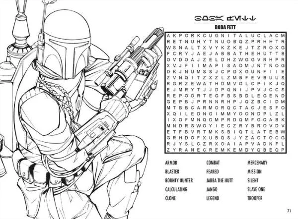 Star Wars: Word Search and Coloring Book - Image 2