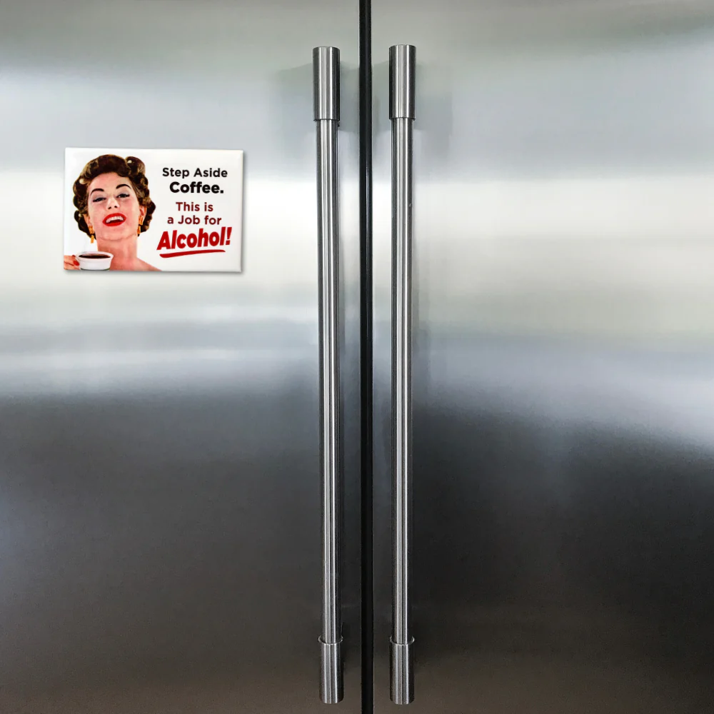 Step aside coffee. This is a job for alcohol! Magnet - Image 2