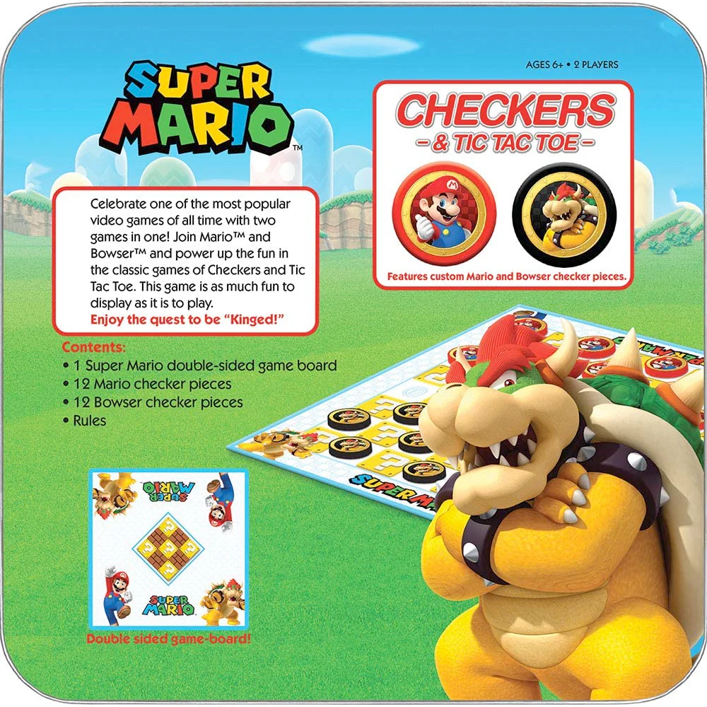 Super Mario vs Bowser Checkers and Tic Tac Toe - Image 3