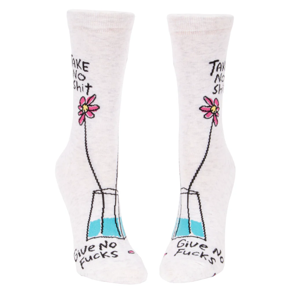 Take No Shit Give No F-cks Women's Socks - Image 2