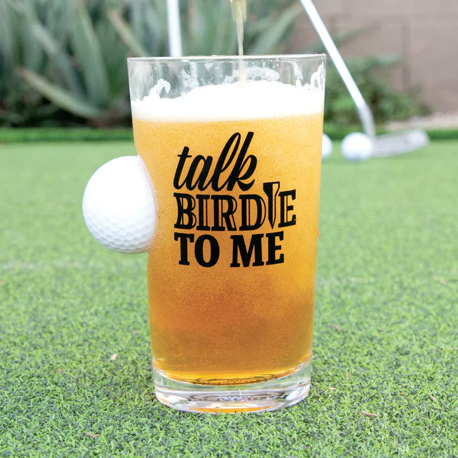 Talk Birdie To Me Beer Glass - Image 2