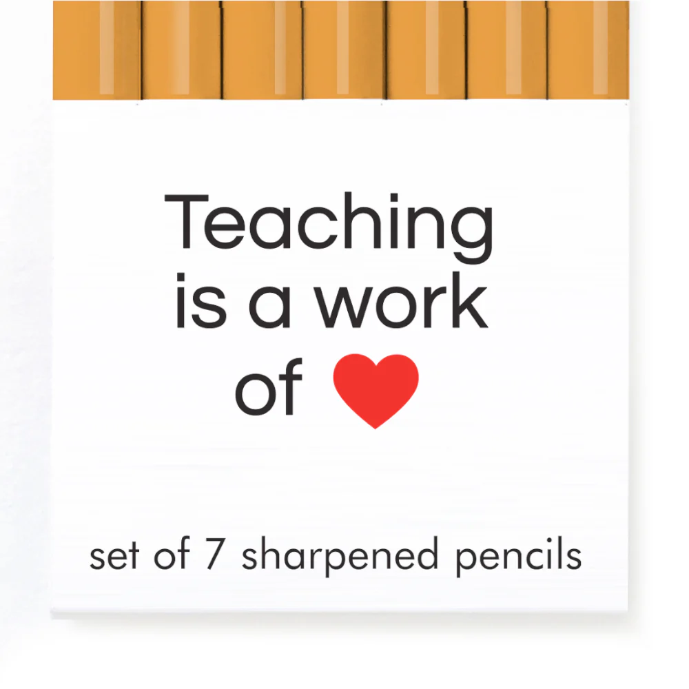 Teaching Is a Work of Heart Pencil Set - Image 3