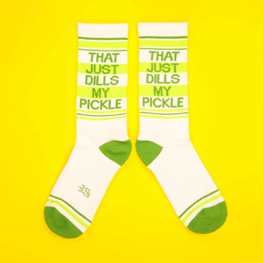 That Just Dills My Pickle Gym Crew Socks - Image 2