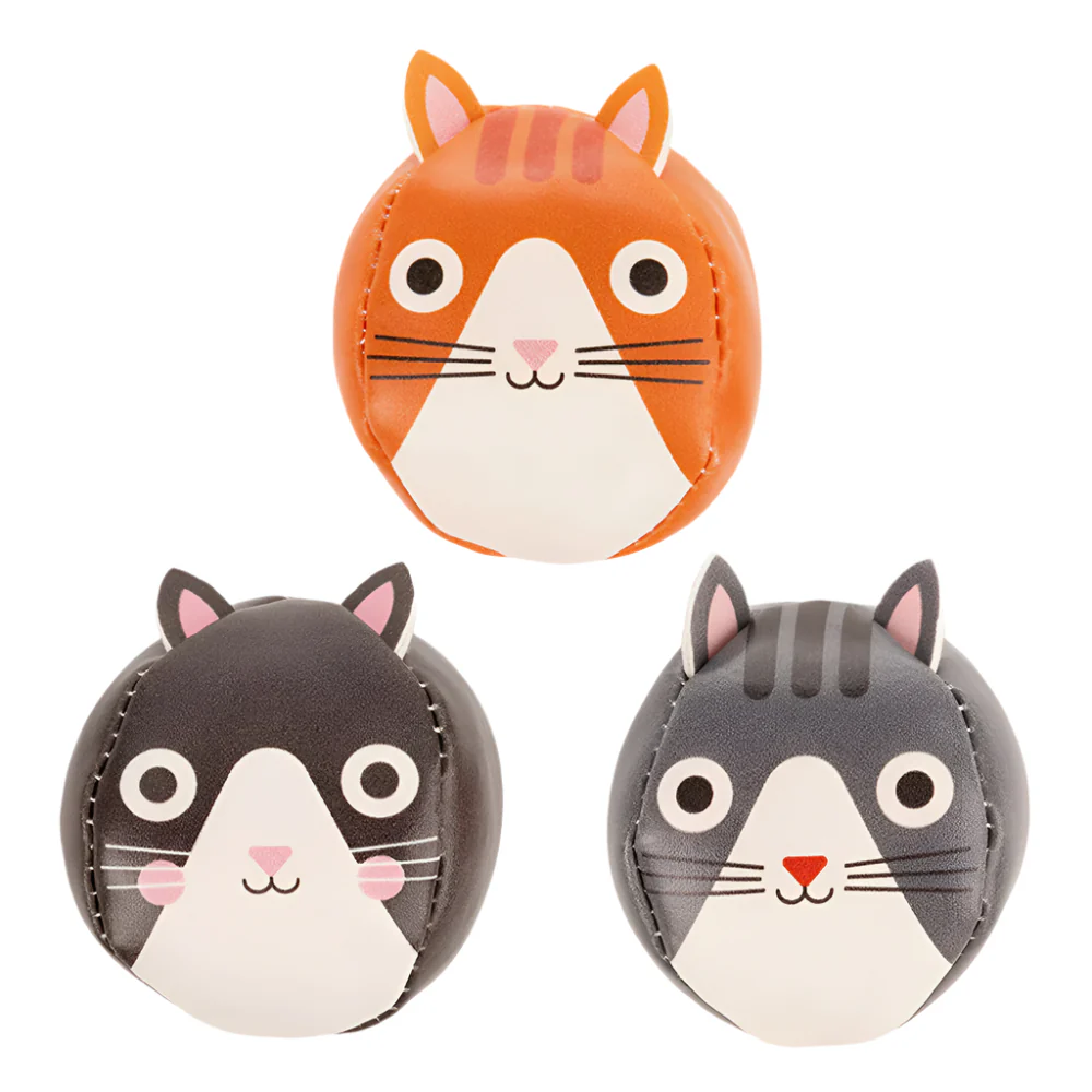 Three Little Cats Juggling Balls
