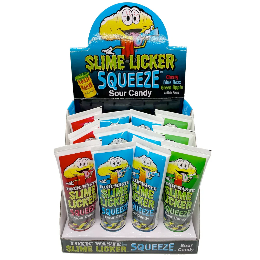 Toxic Waste Sour Slime Licker Squeeze Candy - 1 random flavored tube - Image 2