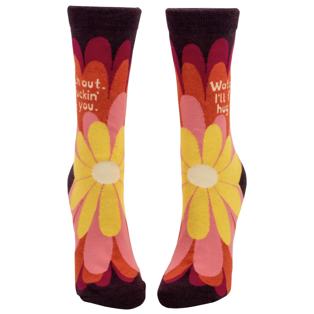 Watch Out I'll Fing Hug You Women's Socks - Image 3