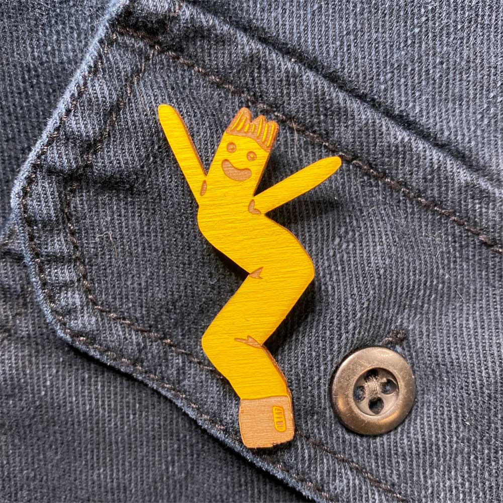Wooden Air Dancer Pin - Image 3