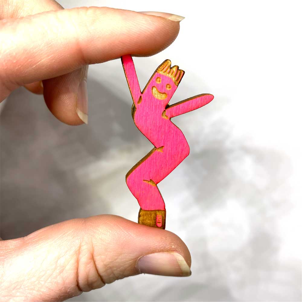 Wooden Air Dancer Pin - Image 4