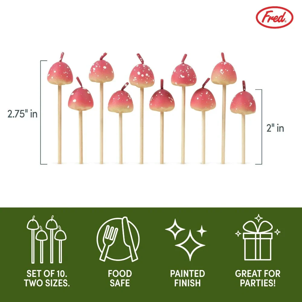 Woodland Wicks - 10 Mushroom Birthday Candles- - Image 4
